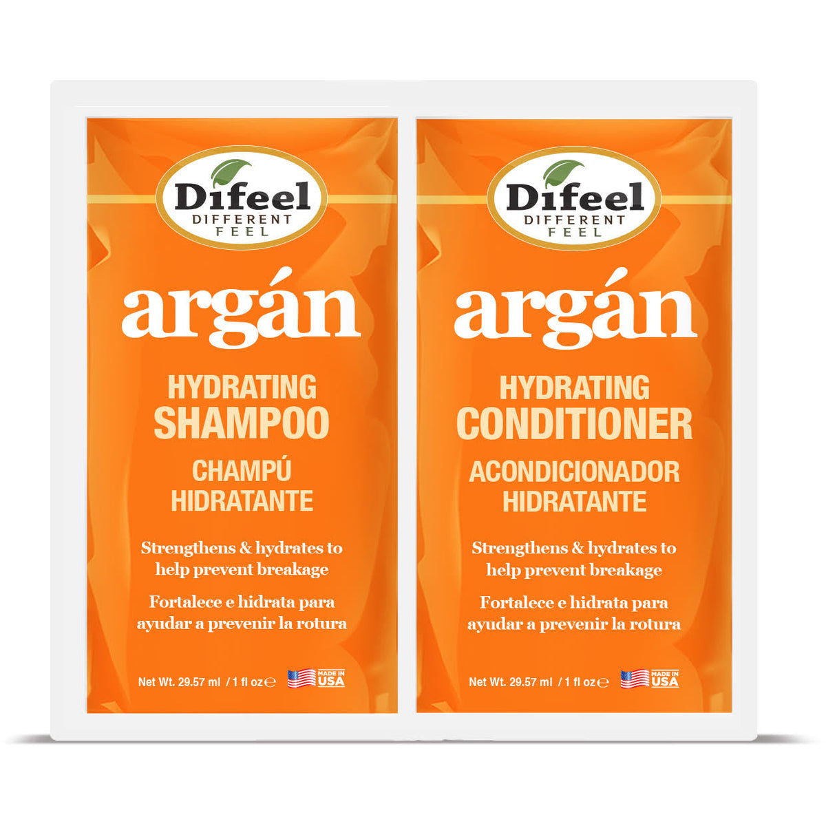 Difeel Argan Hydrating Shampo/Conditioner Packette — Fisk Group ...