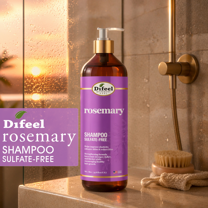 Difeel Rosemary Sulfate Free Shampoo 33.8 Ounce