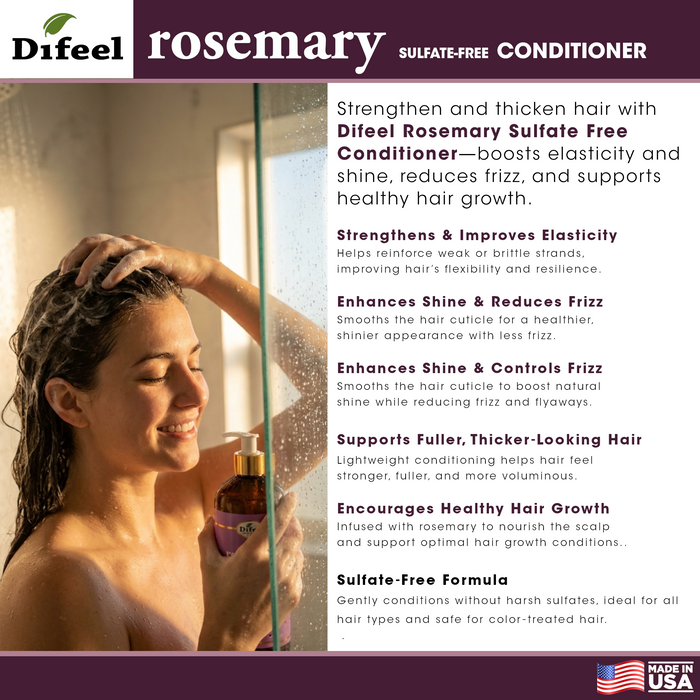 Difeel Rosemary Sulfate-Free Conditioner 33.8 Ounce