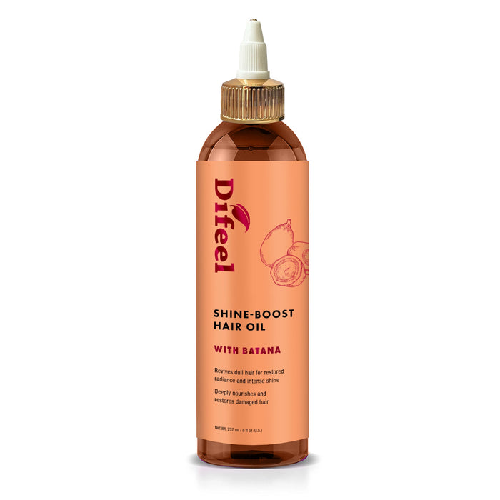 Difeel Signature Shine Boost Hair Oil with Batana 8 oz.