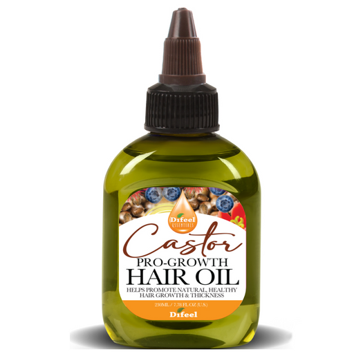 Difeel Essentials Castor Pro-Growth Hair Oil Blend - Travel Size 2.5 oz.