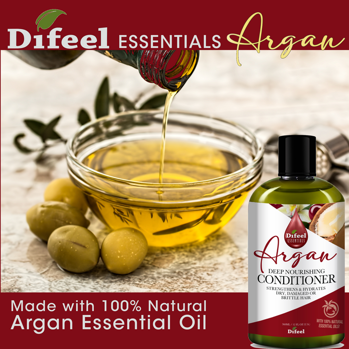 Difeel Essentials Deep Nourishing Argan - Conditioner 12 oz.
