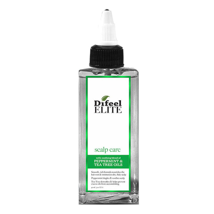 Difeel Elite Scalp Care with Peppermint & Tea Tree Oil Hair Scalp Treatment for Dry, Flaky Scalp 3 oz. -Tea Tree Hair and Scalp Treatment with Peppermint