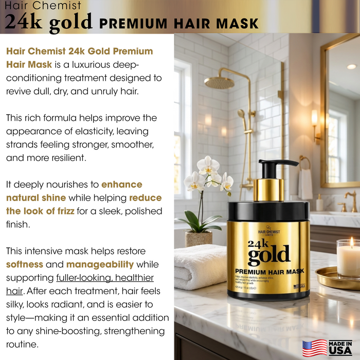 Hair Chemist 24k Gold Premium Hair Mask 15 oz.