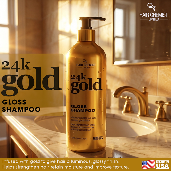 Hair Chemist 24k Gold Gloss Shampoo 33.8 Ounces