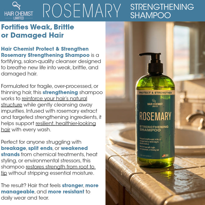 Hair Chemist Protect & Strengthen Rosemary Strengthening Shampoo 33.8 Ounce