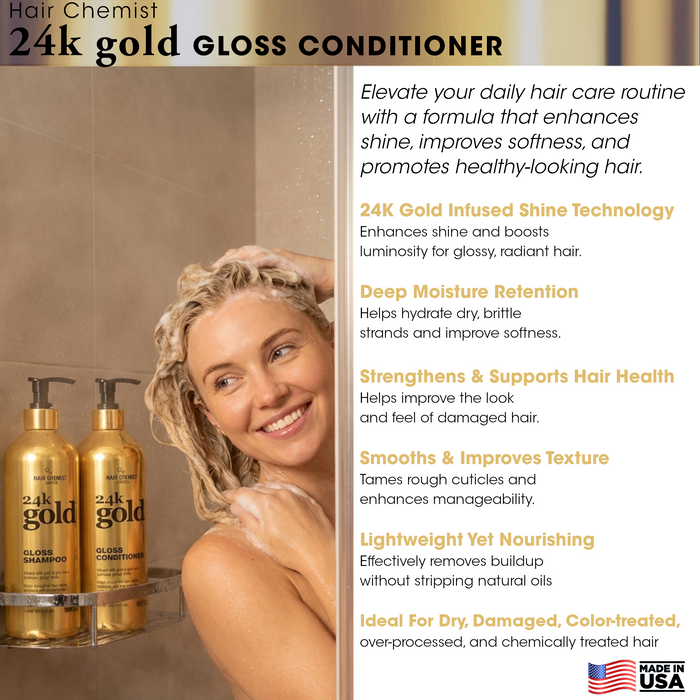 Hair Chemist 24k Gold Gloss Conditioner 16.9 Ounces