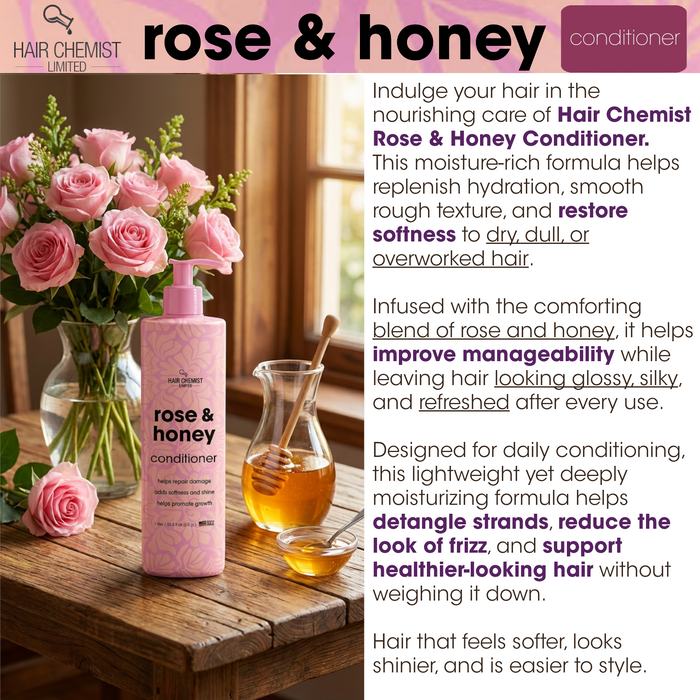 Hair Chemist Rose & Honey Conditioner 33.8 oz.