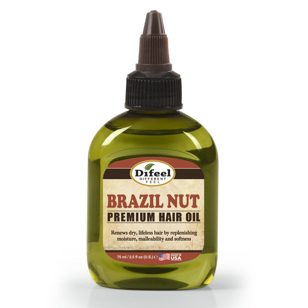 Difeel Premium Natural Hair Oil - Brazil Nut Oil 2.5 oz.