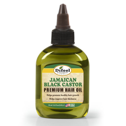 Difeel Premium Natural Hair Oil - Jamaican Black Castor Oil 2.5 oz. (PACK OF 2)