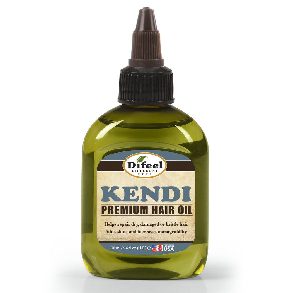 Difeel Premium Natural Hair Oil - Kendi Oil for Damaged Hair 2.5 oz. (PACK OF 2)