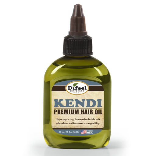Difeel Premium Natural Hair Oil - Kendi Oil for Damaged Hair 2.5 oz. (PACK OF 2)