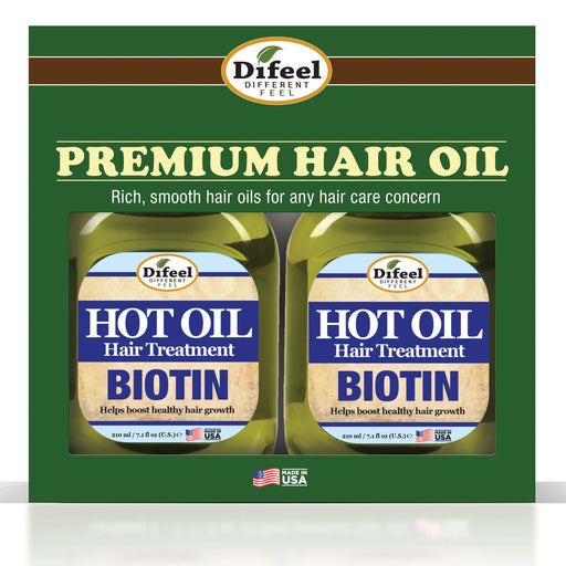 Difeel Biotin Hot Oil Treatment 7.1 oz. - Deluxe 2-PC Gift Set