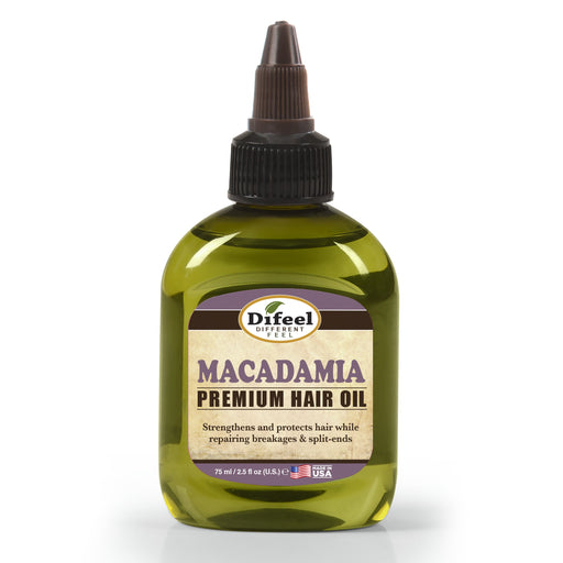 Difeel Premium Natural Hair Oil - Macadamia Oil 2.5 oz.