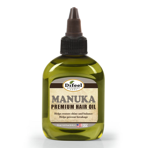 Difeel Premium Natural Hair Oil - Manuka Oil 2.5 oz. (PACK OF 2)