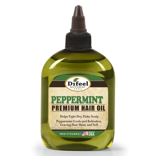 Difeel Premium Natural Hair Oil - Peppermint Oil 8 oz. (PACK OF 4)