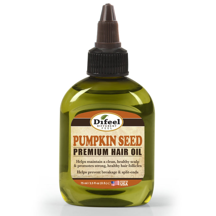Difeel Premium Natural Hair Oil - Pumpkin Seed 2.5 oz. (PACK OF 2)