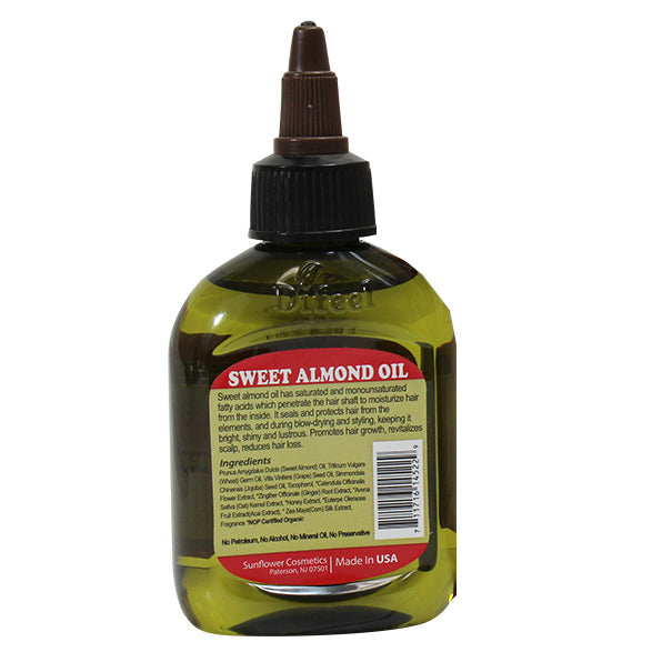 Difeel Sweet Almond Oil Hair Oil Blend  2.5 oz. (PACK OF 2)
