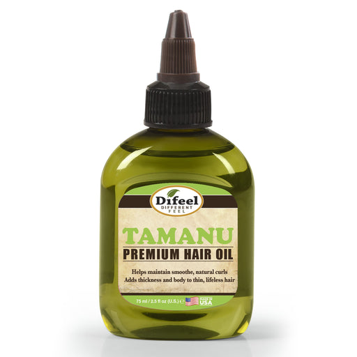 Difeel Premium Natural Hair Oil - Tamanu Oil 2.5 oz. (PACK OF 2)
