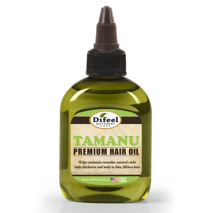 Difeel Premium Natural Hair Oil - Tamanu Oil 2.5 oz. (PACK OF 2)