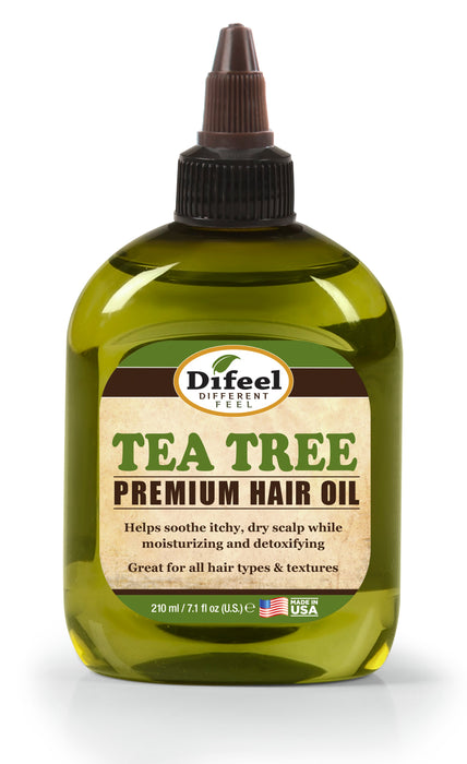 Difeel Premium Natural Hair Oil - Tea Tree Oil 8 oz. (PACK OF 2)