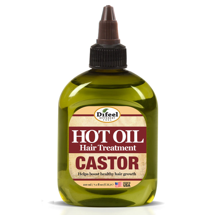 Difeel Castor Hot Oil Treatment 7.1 Ounce - Deluxe 2-PC Gift Set