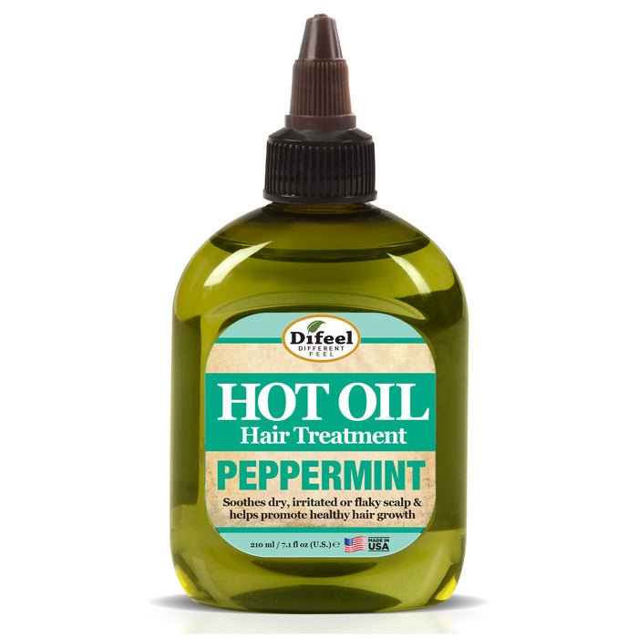 Difeel Peppermint Hot Oil Treatment 7.1 oz. - Deluxe 2-PC Gift Set