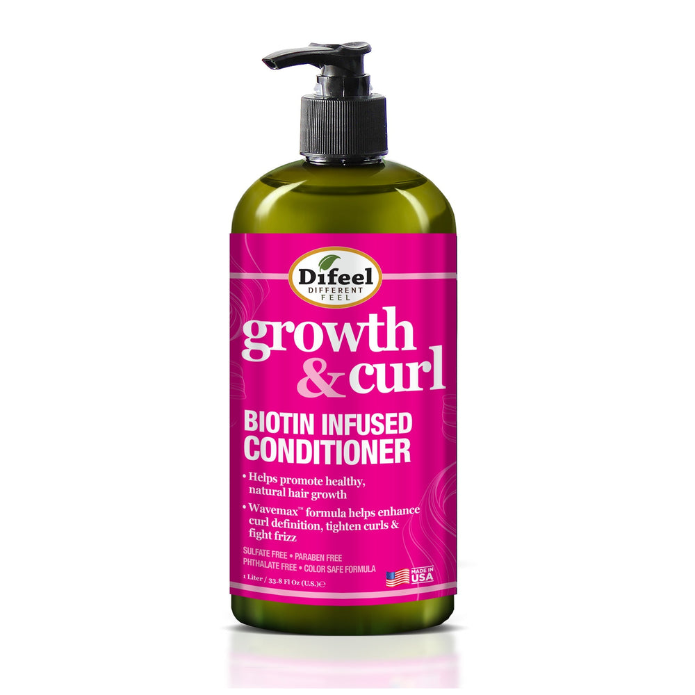 Difeel Growth and Curl Biotin Conditioner 33.8 oz.