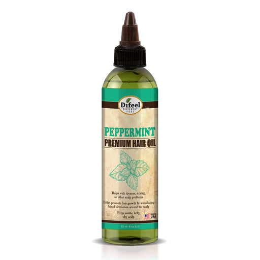 Difeel Premium Natural Hair Oil - Peppermint Oil 8 oz.