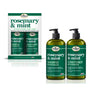 Difeel Rosemary and Mint Hair Strengthening Shampoo and Conditioner with Biotin 33.8 oz. 2-PC Hair Care Gift Set