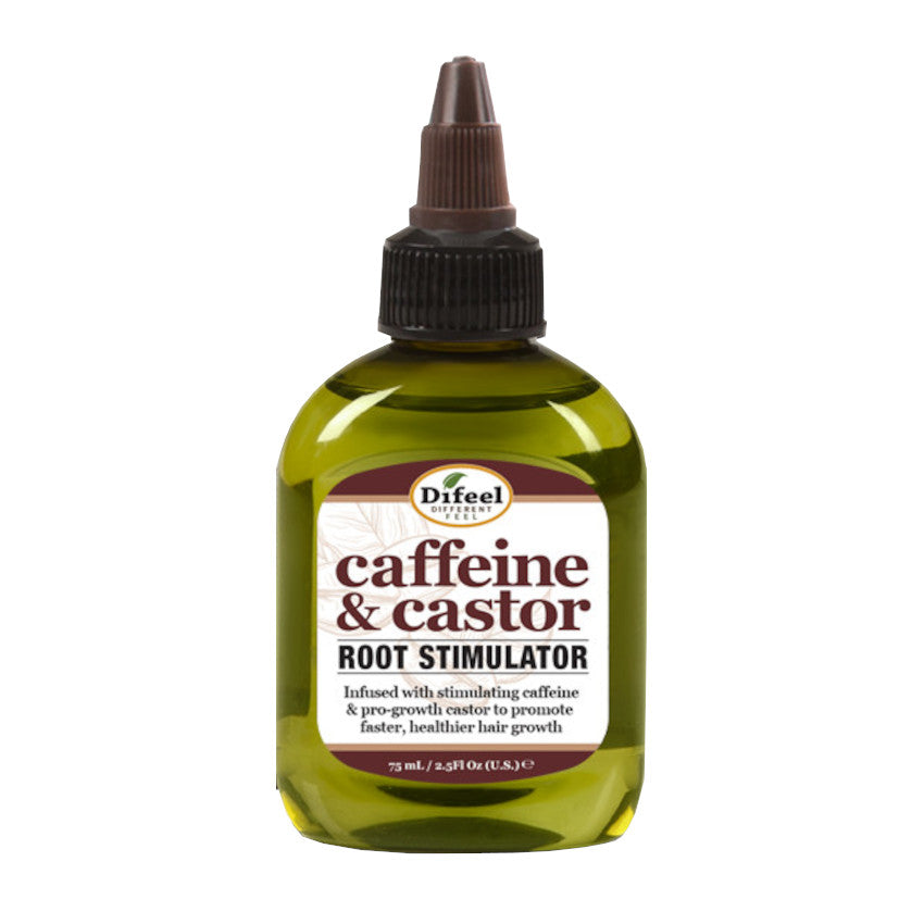 Difeel Caffeine & Castor Root Stimulator for Faster Hair Growth 2.5 oz.