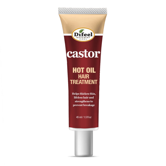 Difeel Hot Oil Hair Treatment with Castor Oil 1.5 oz.