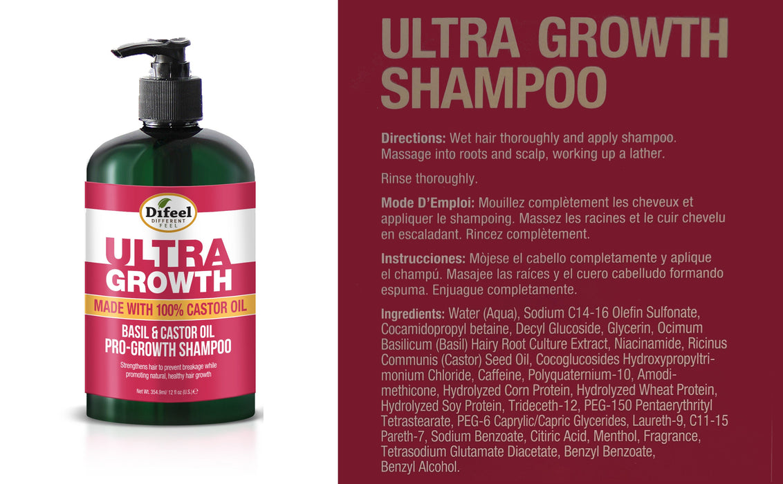 Difeel Ultra Growth Intense Growth Collection - 3-PC Shampoo, Conditioner & Hair Mask Set