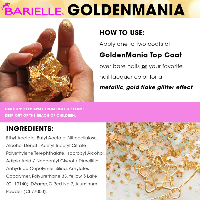 Barielle GoldenMania Top Coat .47 oz.