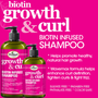 Difeel Growth and Curl Biotin Shampoo 12 oz.