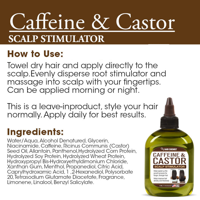 Hair Chemist Caffeine & Castor Scalp Stimulator 7.1 oz.