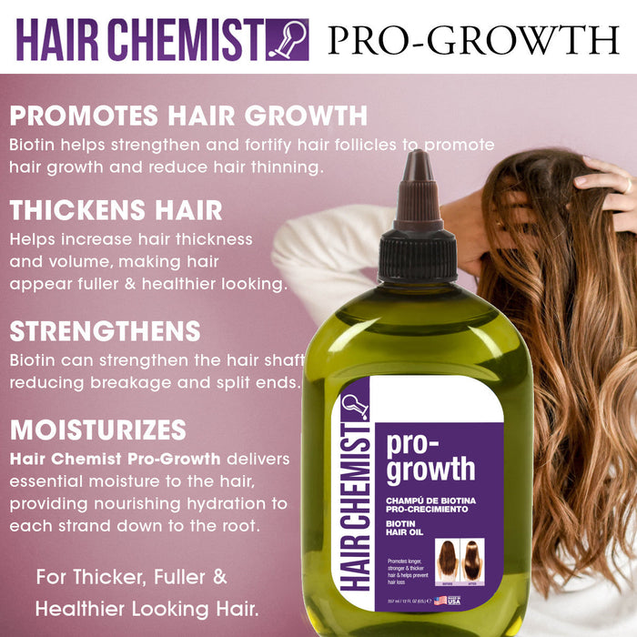 Hair Chemist Pro-Growth Biotin Hair Oil 12 oz.