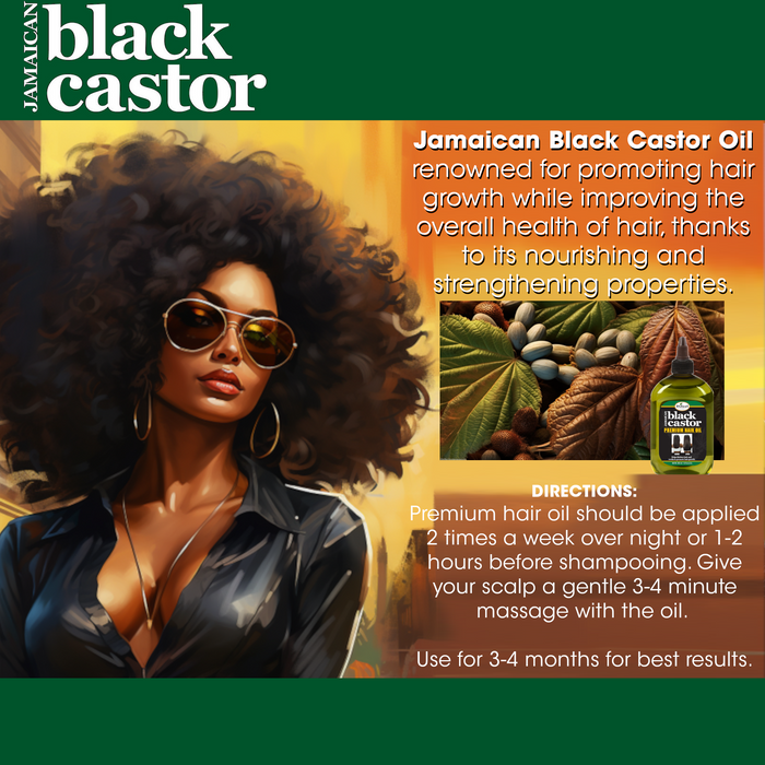 Difeel Premium Jamaican Black Castor Hair Oil - Large 12 oz.