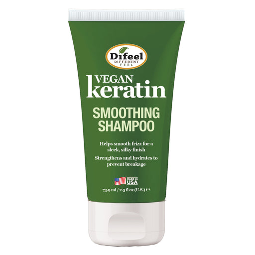 Difeel Vegan Keratin Anti Frizz Shampoo - Travel Size 2.5 oz.