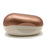 Barielle Portable Oval Gold & White Clamshell Foot File / Foot Rasp - with Stainless Steel Foot Files
