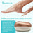 Barielle Portable Oval Gold & White Clamshell Foot File / Foot Rasp - with Stainless Steel Foot Files