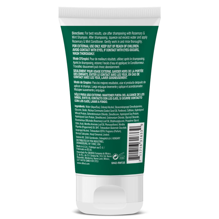 Difeel Rosemary and Mint Conditioner with Biotin - Travel Size 2.5 oz.