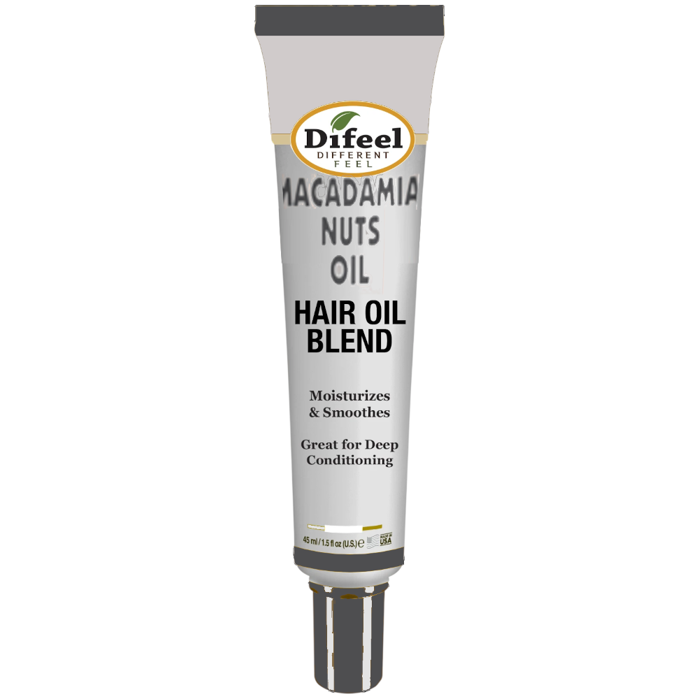 Difeel Mega Care Hair Oil Blend - Macadamia Oil 1.4 oz.