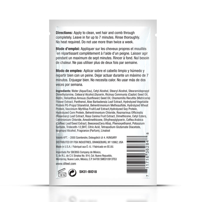 Difeel Biotin Pro-Growth Hair Mask 1.75 oz. Packet