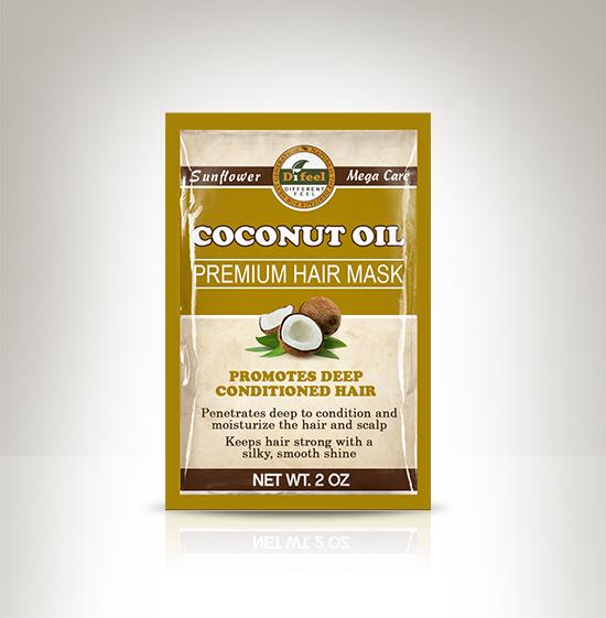 Difeel Premium Deep Conditioning Hair Mask - Coconut Oil 1.75 oz. (Pack of 2)