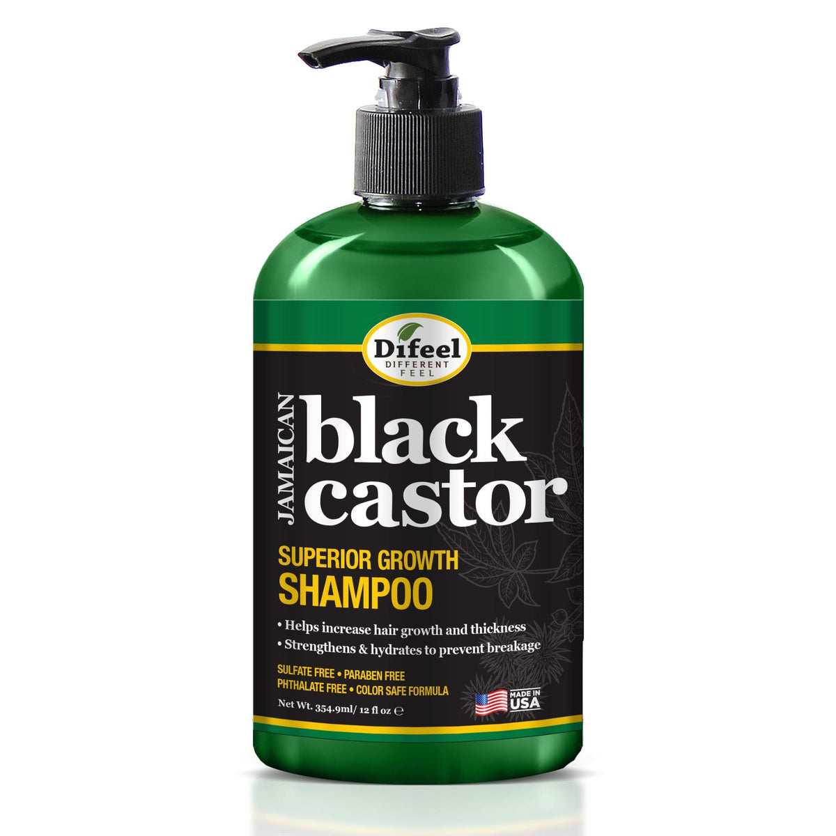 Difeel Superior Growth Jamaican Black Castor Shampoo 12 oz. — Fisk
