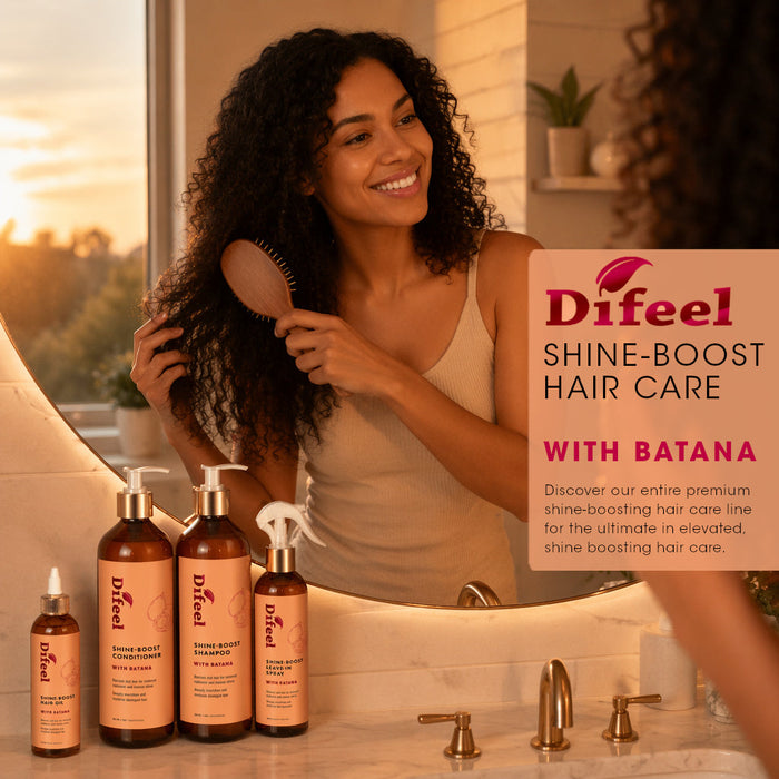 Difeel Signature Shine Boost Leave in Spray with Batana 8 oz.