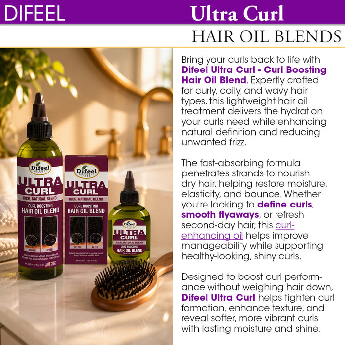 Difeel Ultra Curl - Curl Boosting Hair Oil Blend 8 oz.