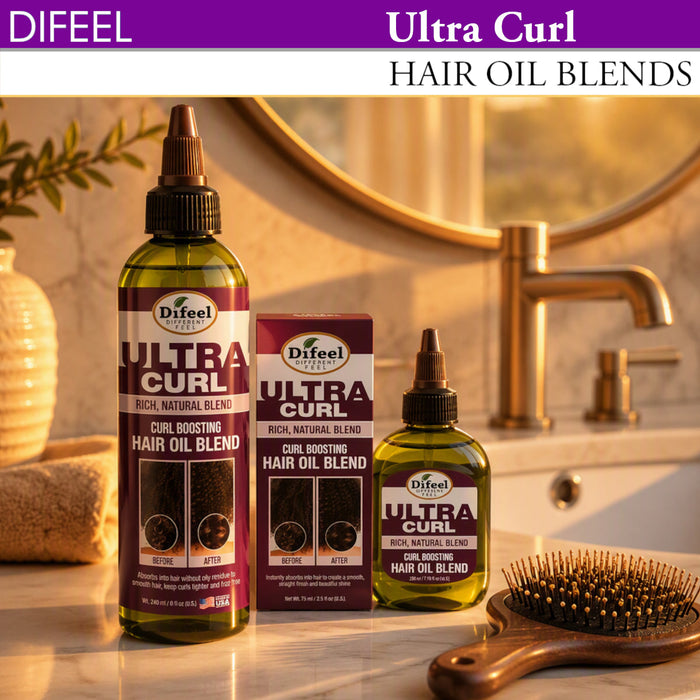 Difeel Ultra Curl - Curl Boosting Hair Oil Blend 8 oz.