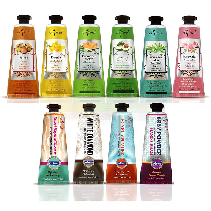 Difeel Luxury Hand Cream Collection 10 Piece Set